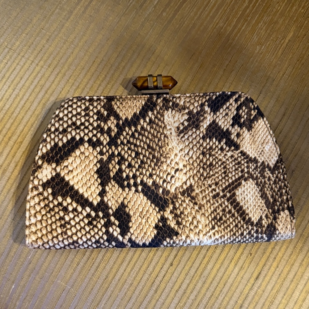 Banana Republic Snakeskin Pattern Clutch